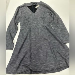 NWT Madewell Bridgewalk Long Sleeve Ponte Knit Dress F9143 size 10 grey
